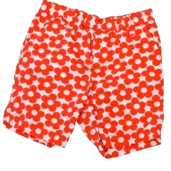 Carter’s Cotton Flower Print Girls Shorts, 24 Mths - Picture 1 of 5